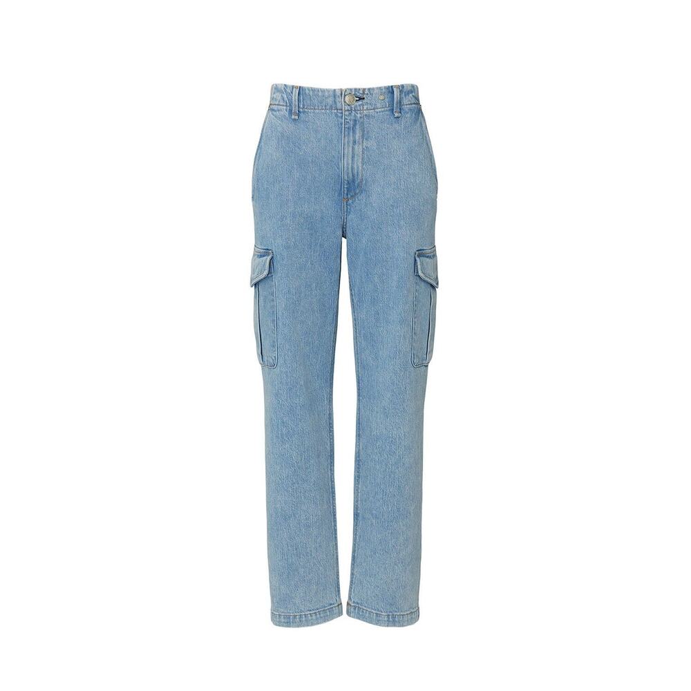 Rag & Bone  Super High Rise Cargo Jeans - 25 - Icy Blue